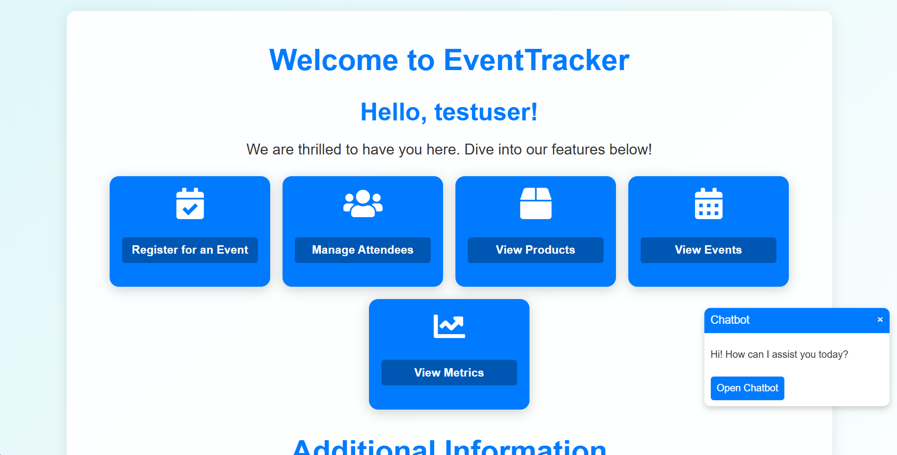 Event Tracker